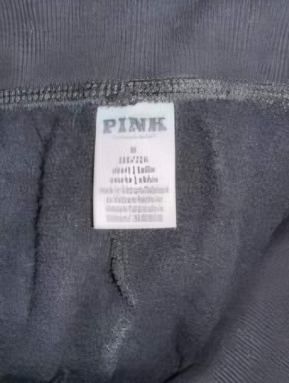 PINK Victoria's Secret Cotton Black Flared Pants Size M - Picture 3 of 3